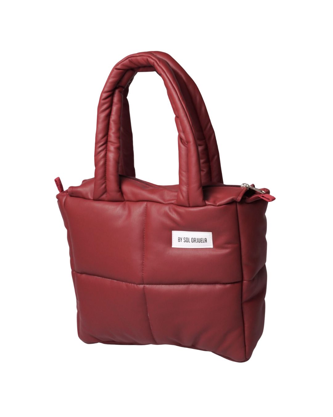 Midi Bag Cuerina Roja