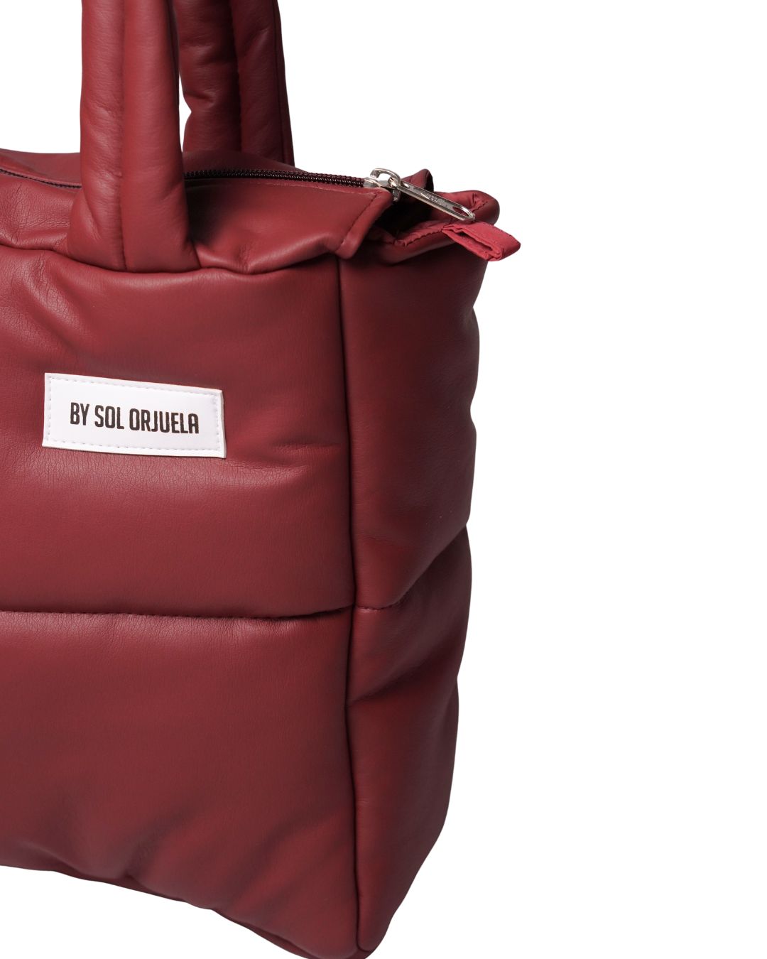 Midi Bag Cuerina Roja