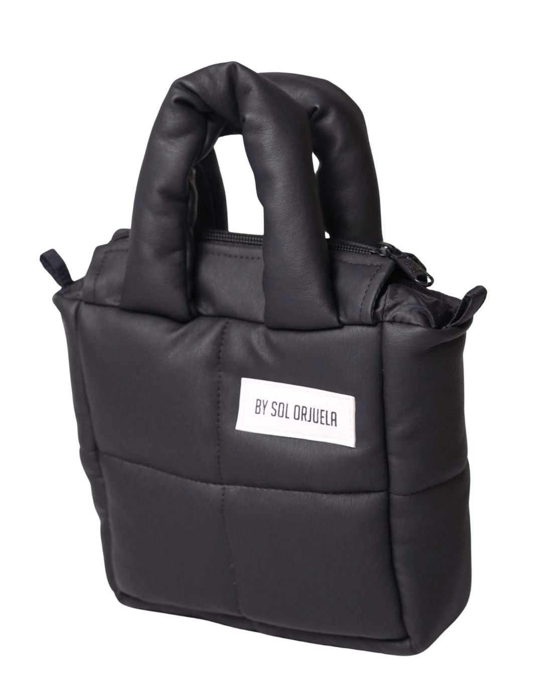 Mini bag cuerina negro