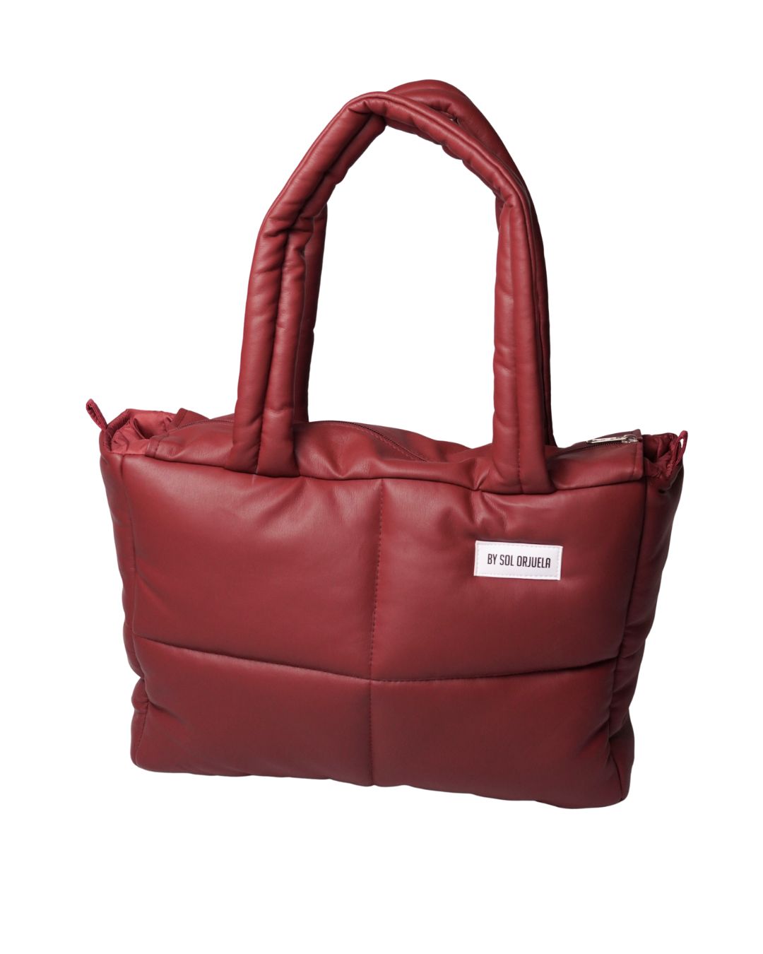 Maxi Bag Cuerina Roja