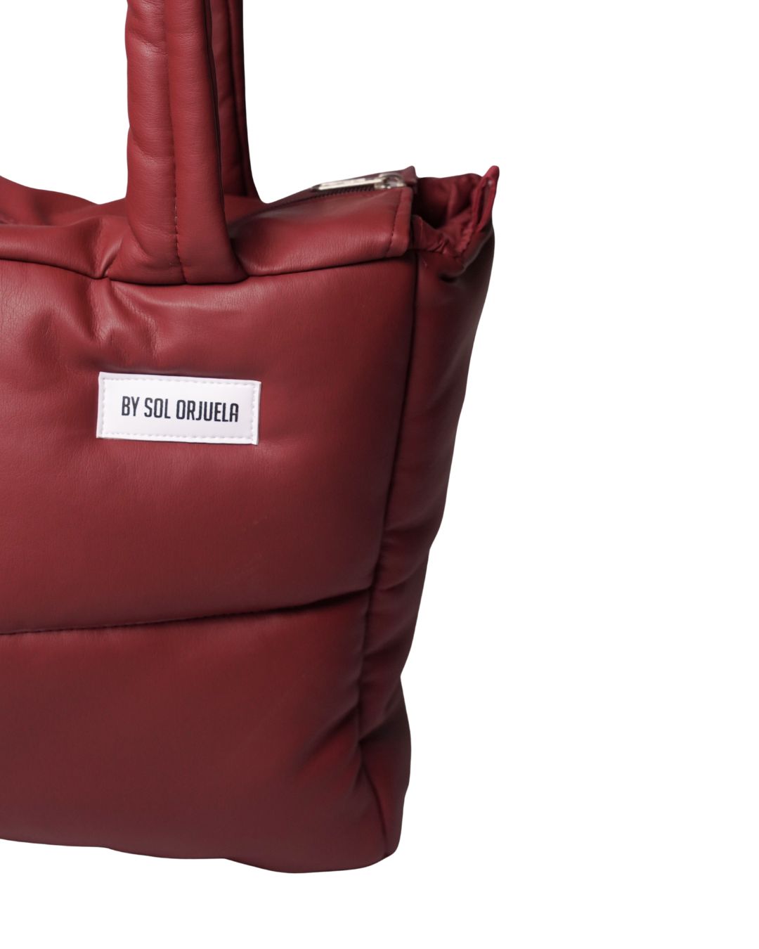 Maxi Bag Cuerina Roja