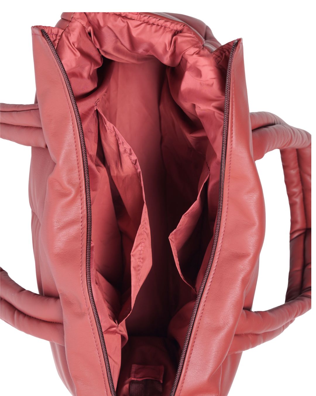 Maxi Bag Cuerina Roja