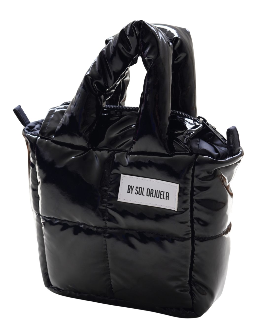 Mini Bag Charol Negro