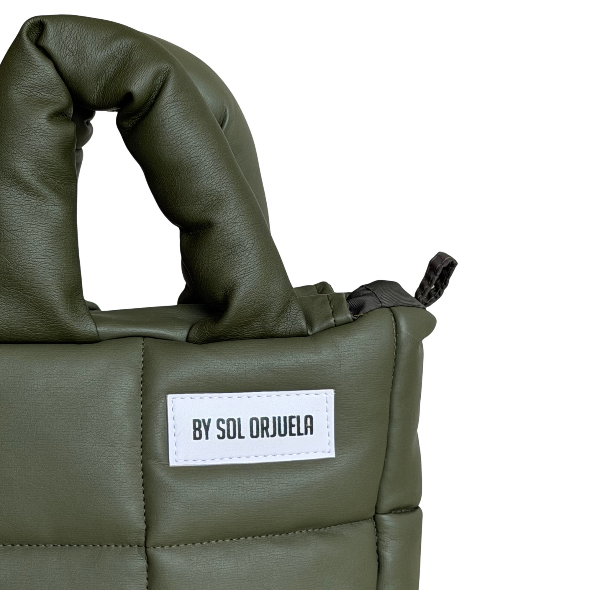 Mini Bag cuerina verde oliva