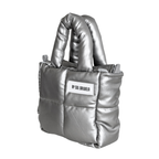 Mini Bag Cuerina Plateado