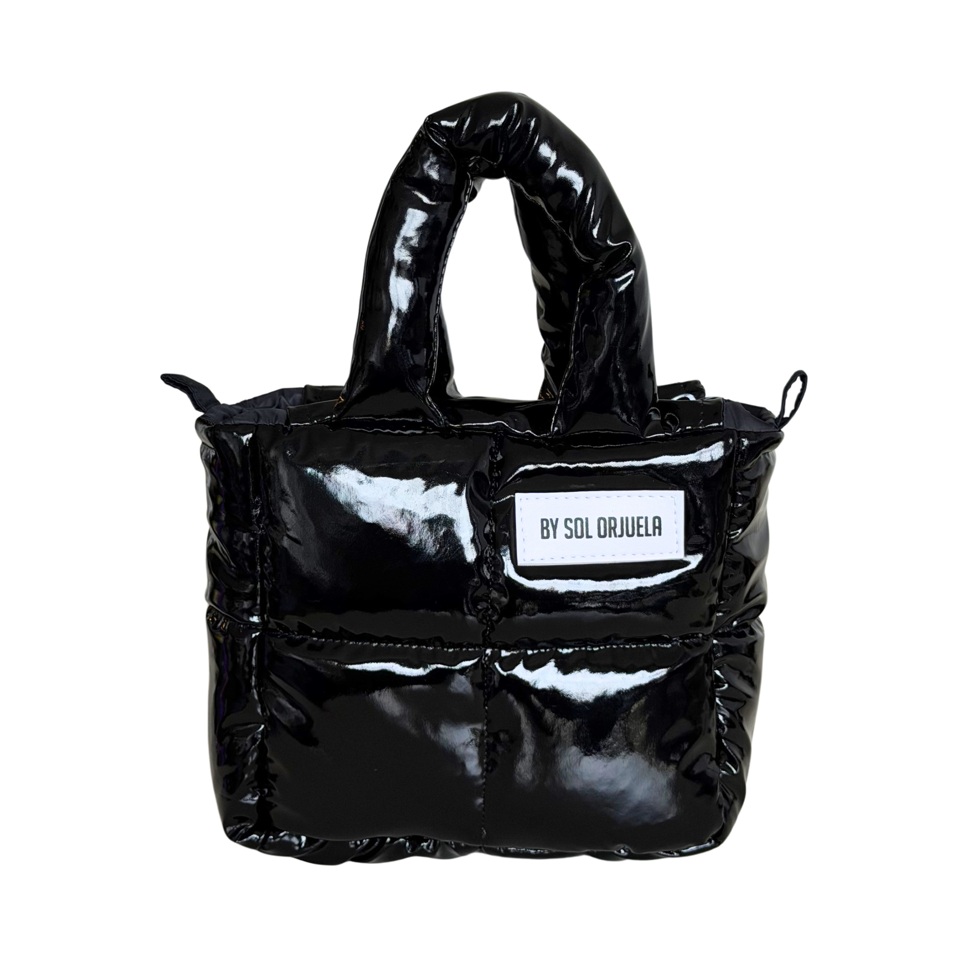 Mini Bag Charol Negro