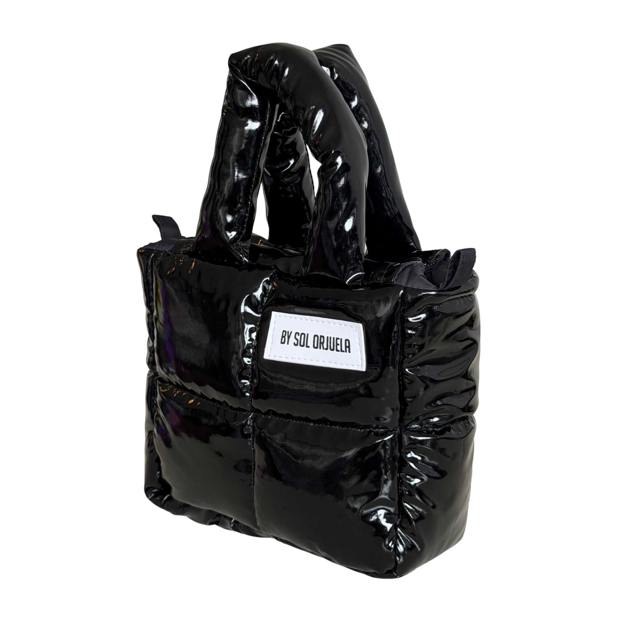 Mini Bag Charol Negro