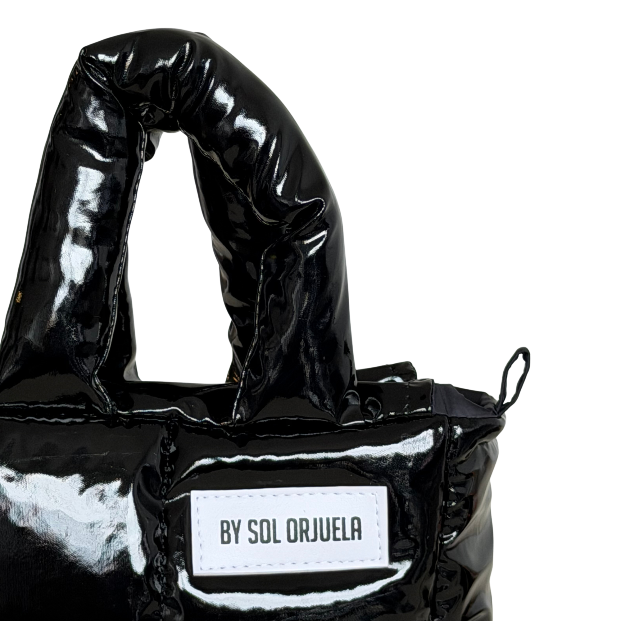 Mini Bag Charol Negro