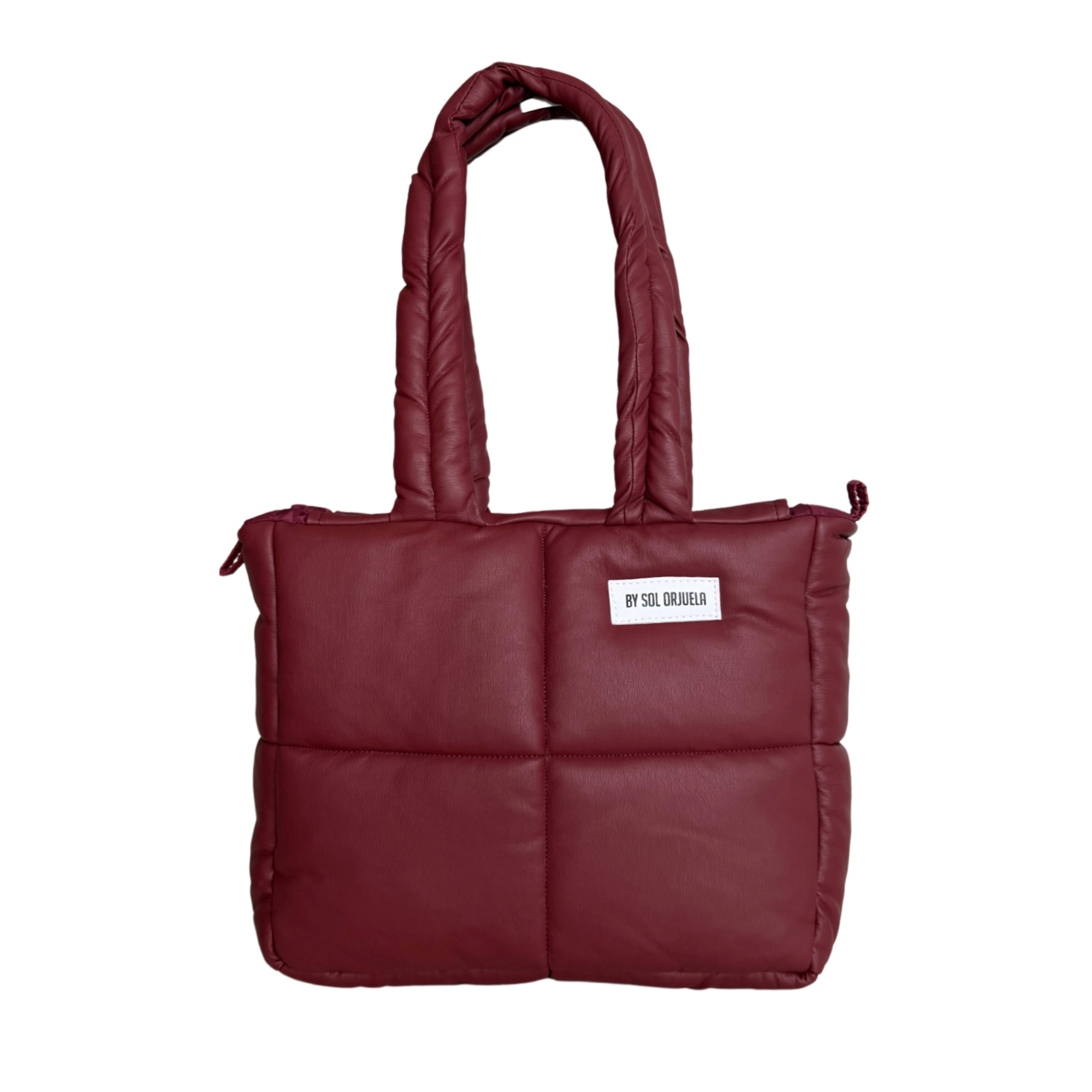 Midi Bag Cuerina Roja