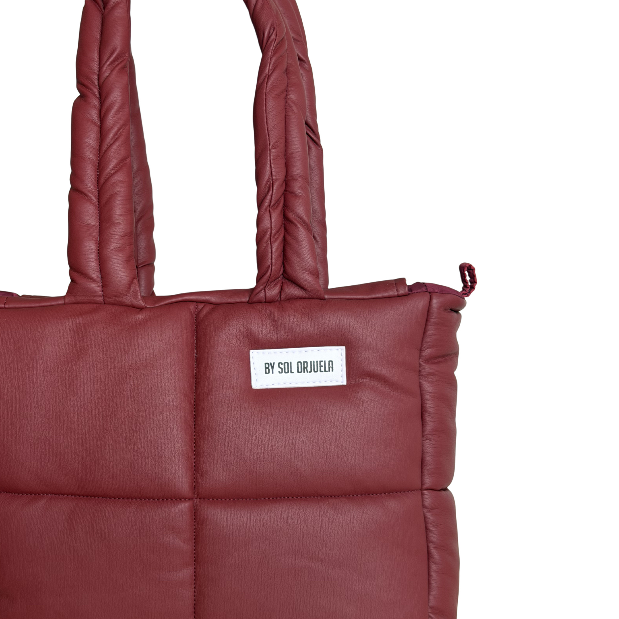 Midi Bag Cuerina Roja
