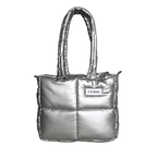 Midi Bag Cuerina Plateado