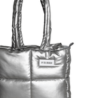 Midi Bag Cuerina Plateado