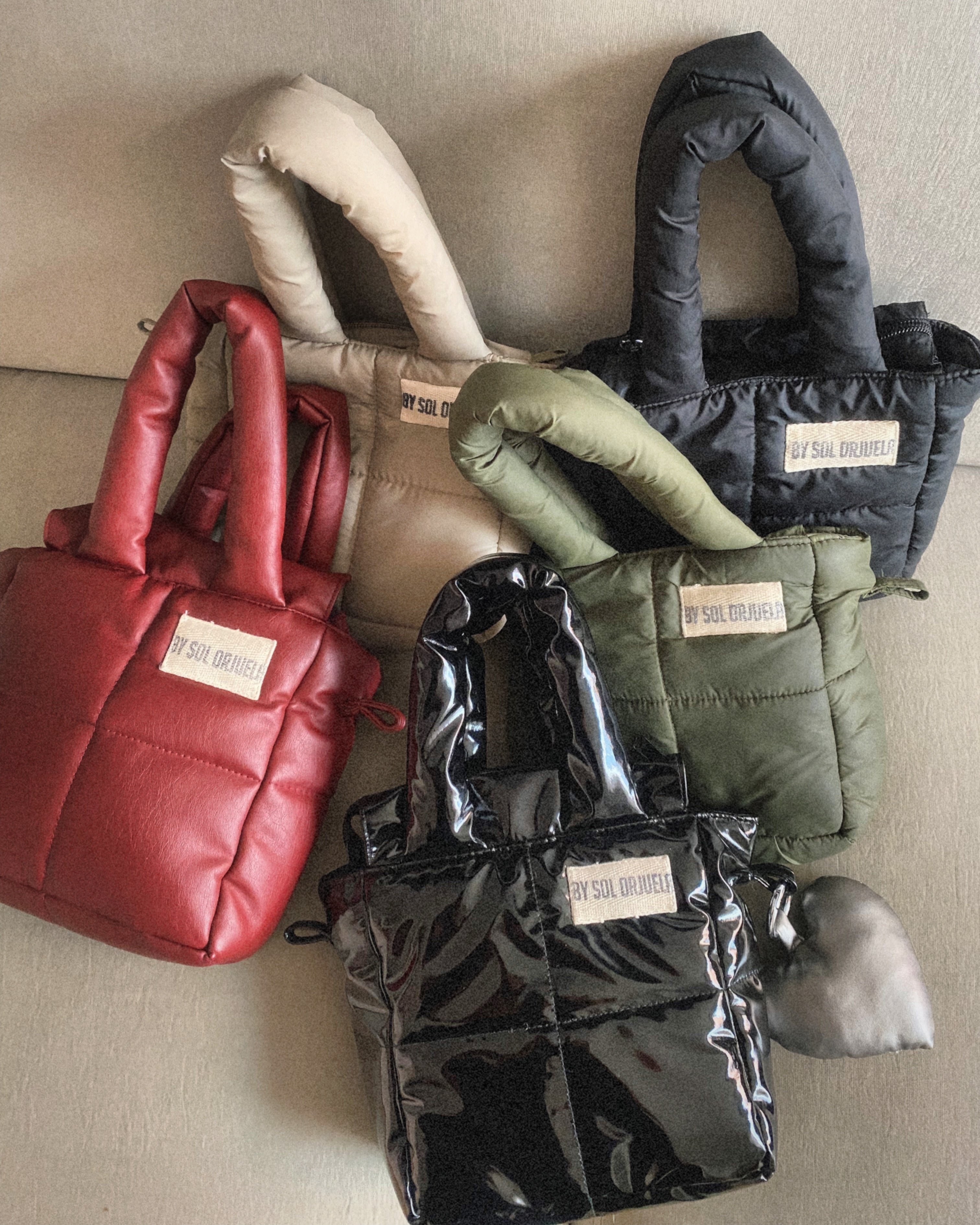 Mini Bag Cuerina Rojo