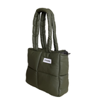 Midi bag cuerina verde oliva