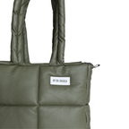 Midi bag cuerina verde oliva