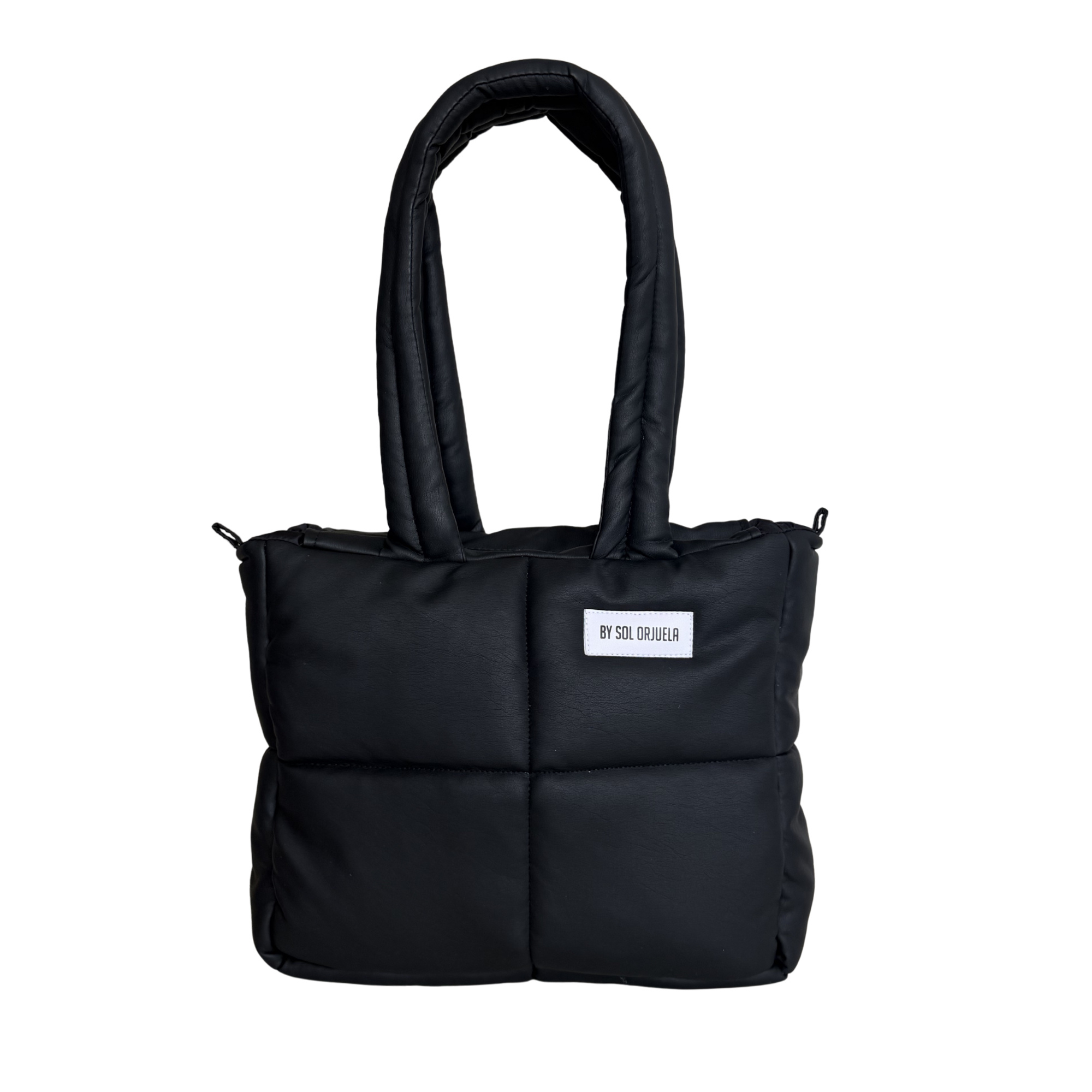 Midi bag cuerina negro
