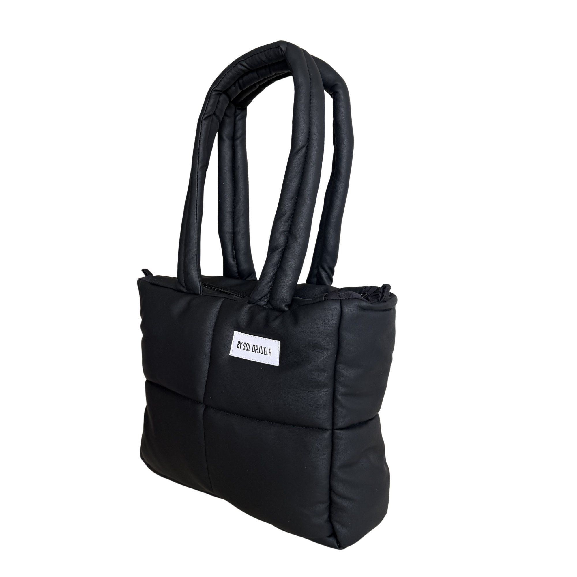 Midi bag cuerina negro