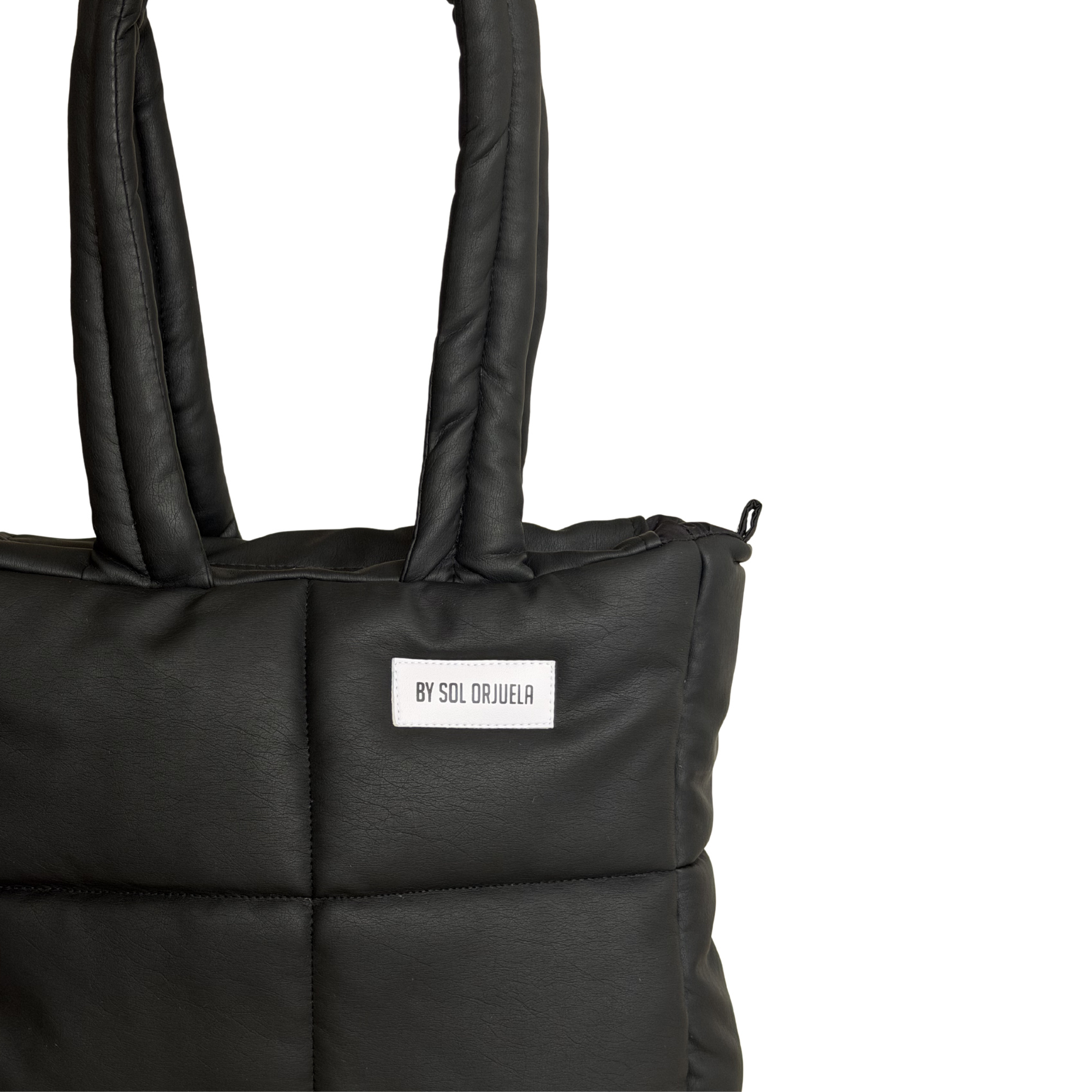 Midi bag cuerina negro