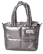 Midi Bag Cuerina Plateado