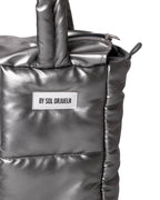 Midi Bag Cuerina Plateado