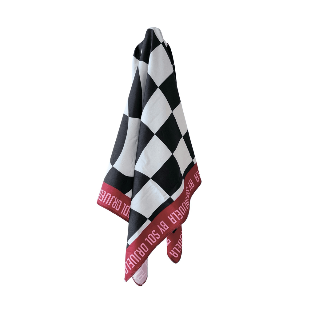 BANDANA CUADROS B&W