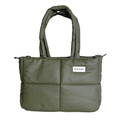 Maxi Bag cuerina verde oliva