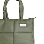 Maxi Bag cuerina verde oliva