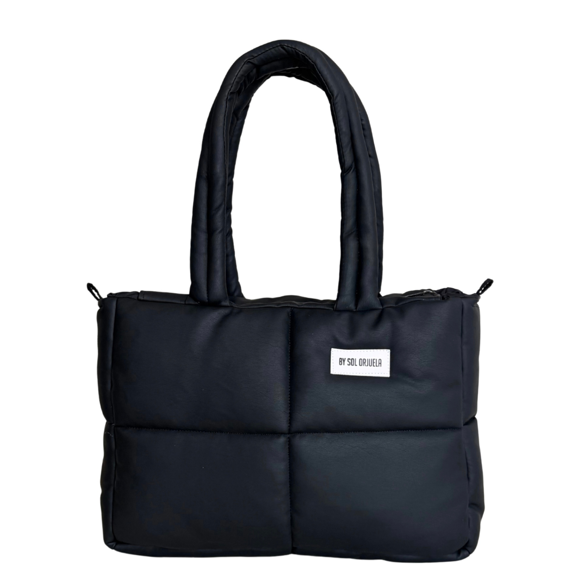 Maxi Bag Cuerina Negro