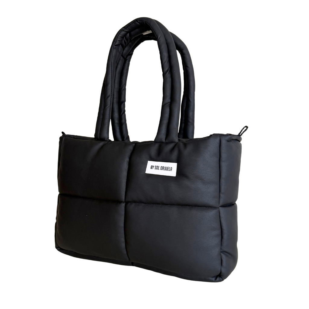 Maxi Bag Cuerina Negro
