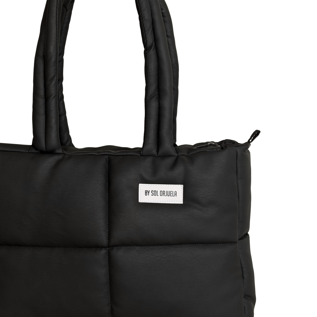 Maxi Bag Cuerina Negro