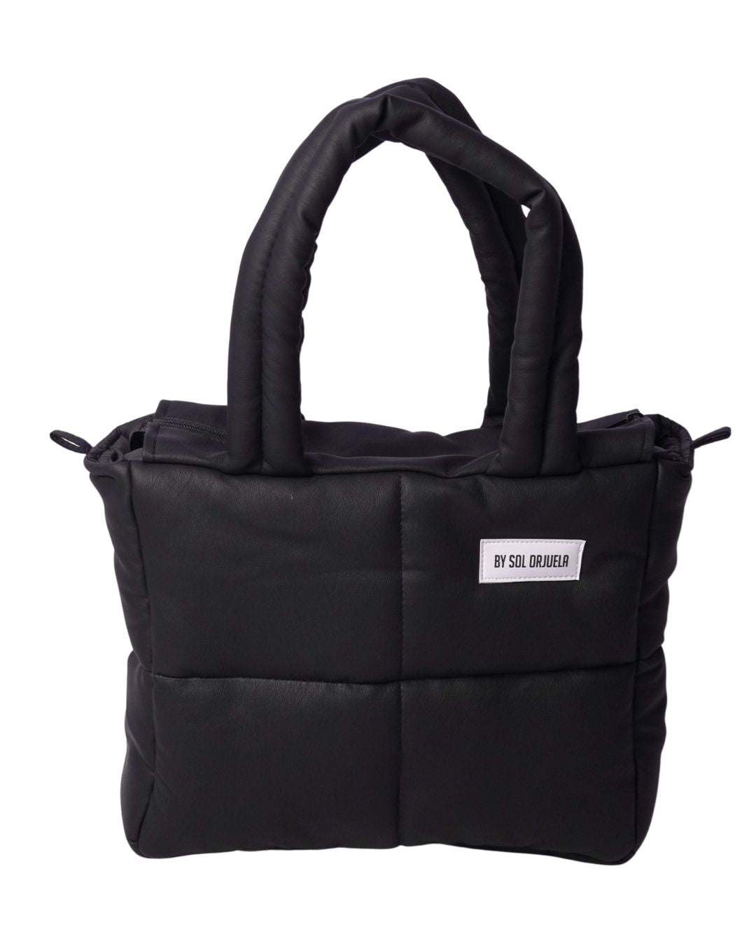 Midi bag cuerina negro