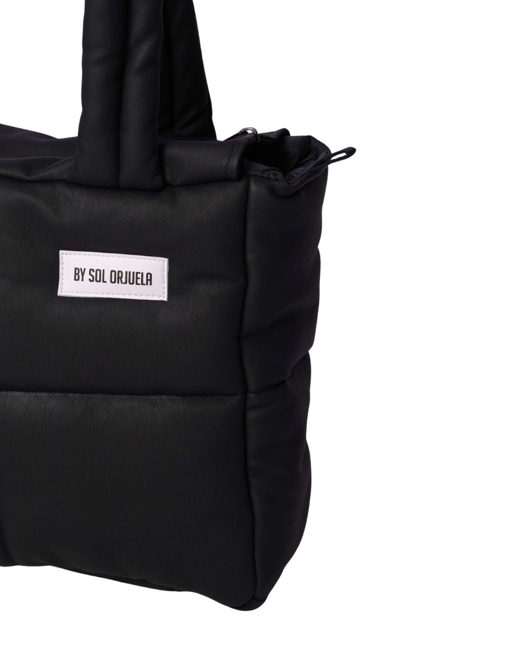 Midi bag cuerina negro