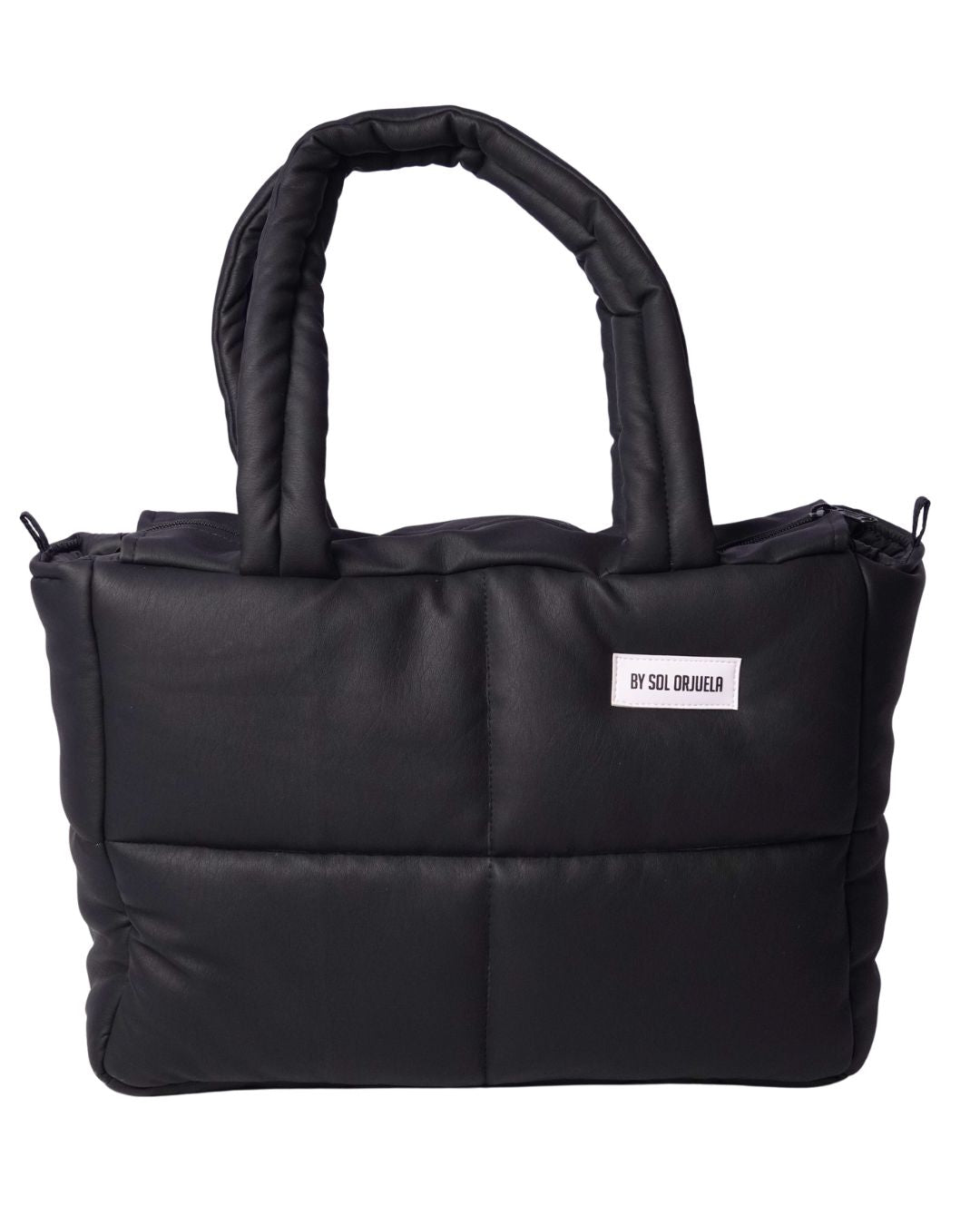 Maxi Bag Cuerina Negro