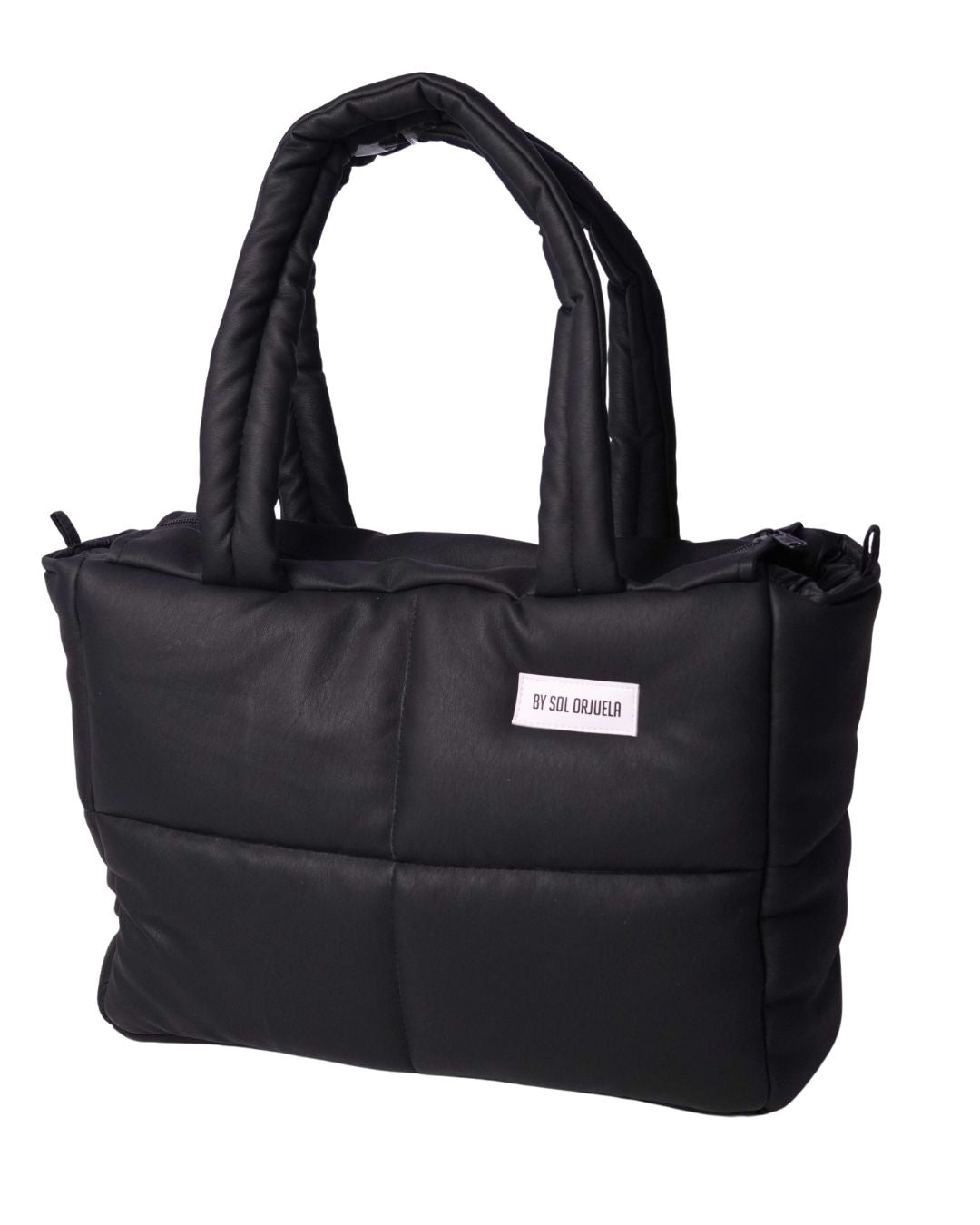Maxi Bag Cuerina Negro