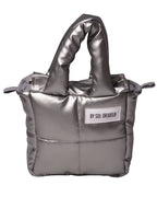 Mini Bag Cuerina Plateado