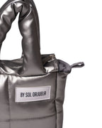 Mini Bag Cuerina Plateado