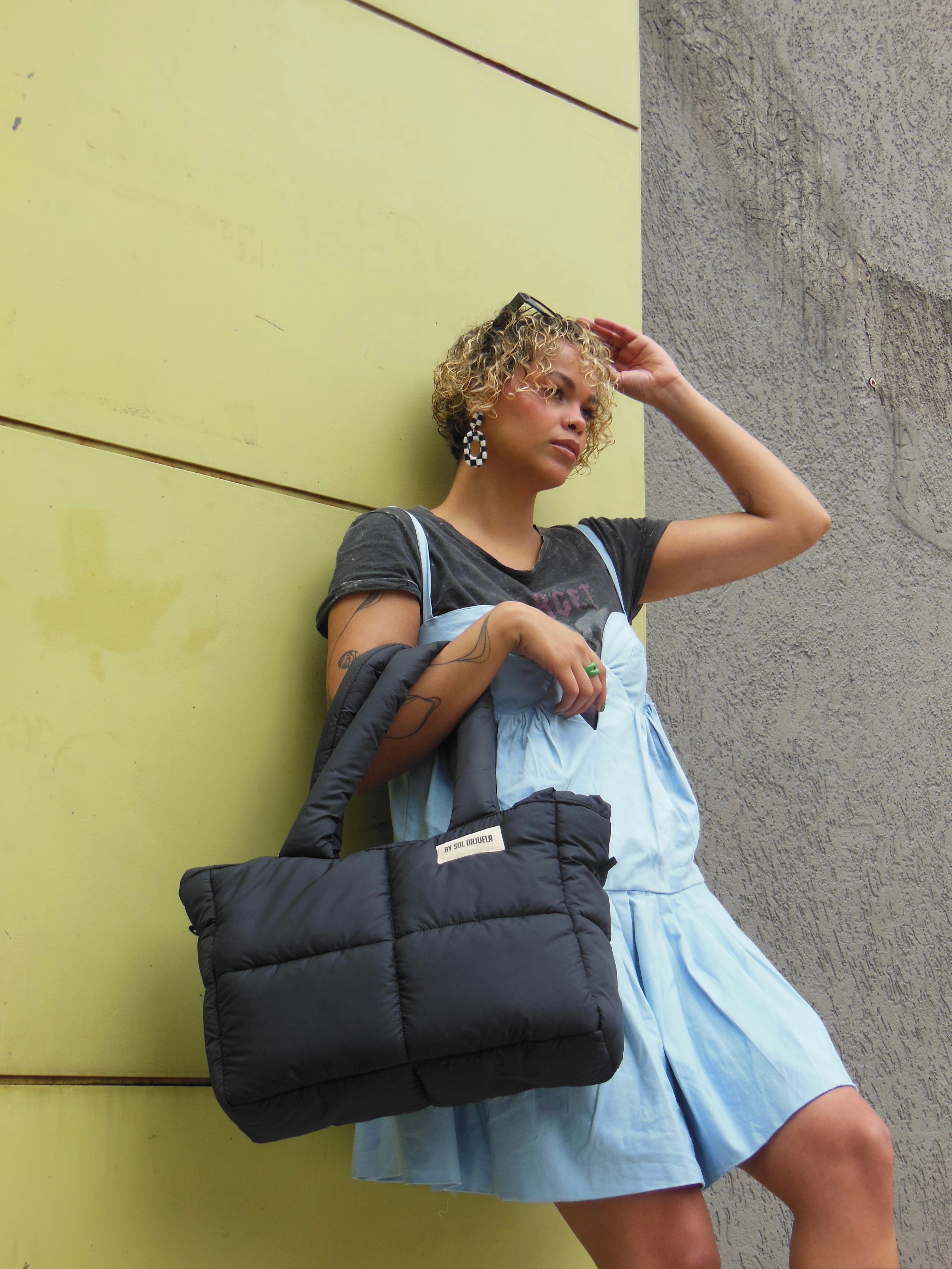 Maxi Bag Nylon Negro