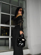 Mini Bag Charol Negro