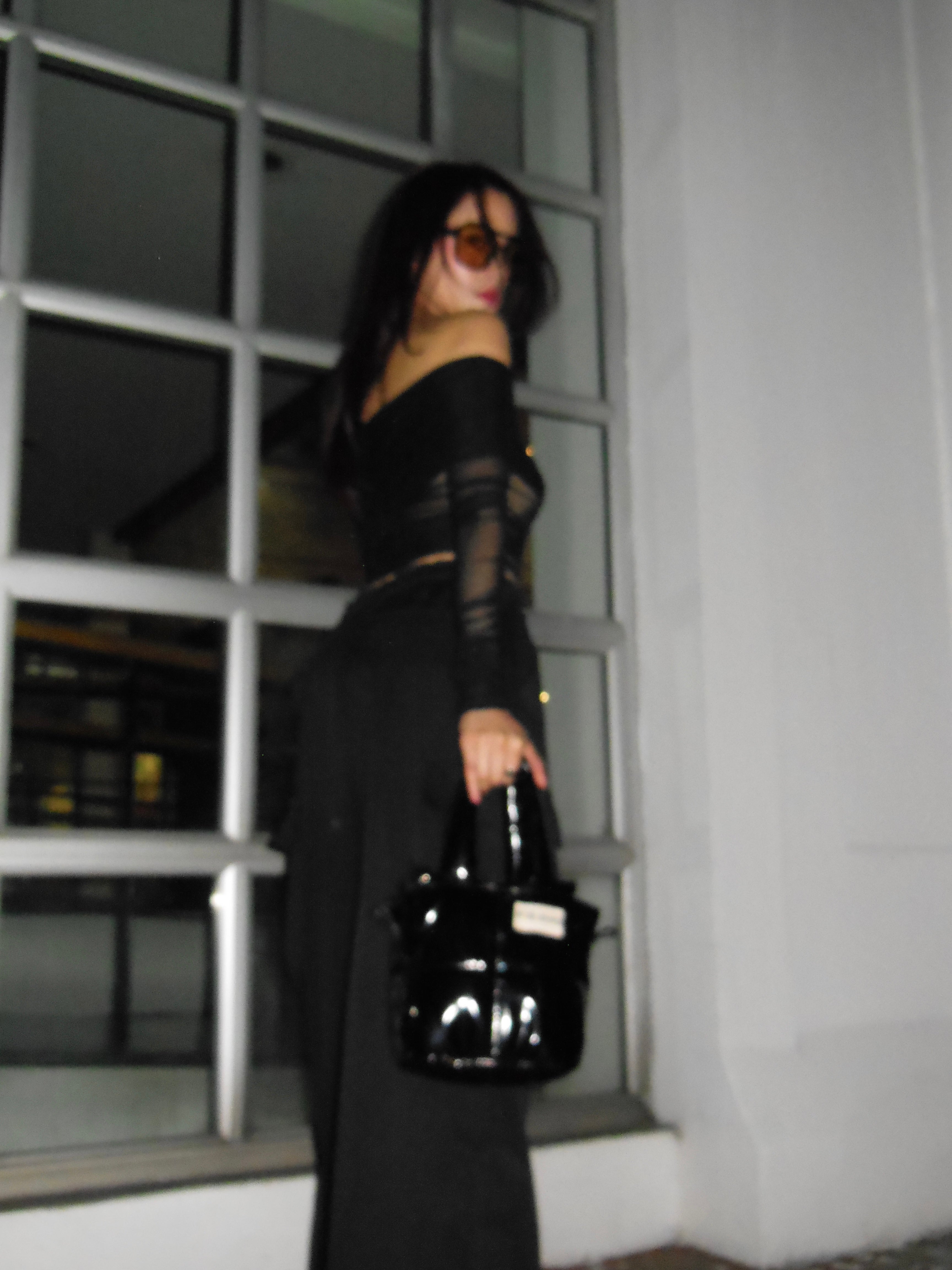 Mini Bag Charol Negro