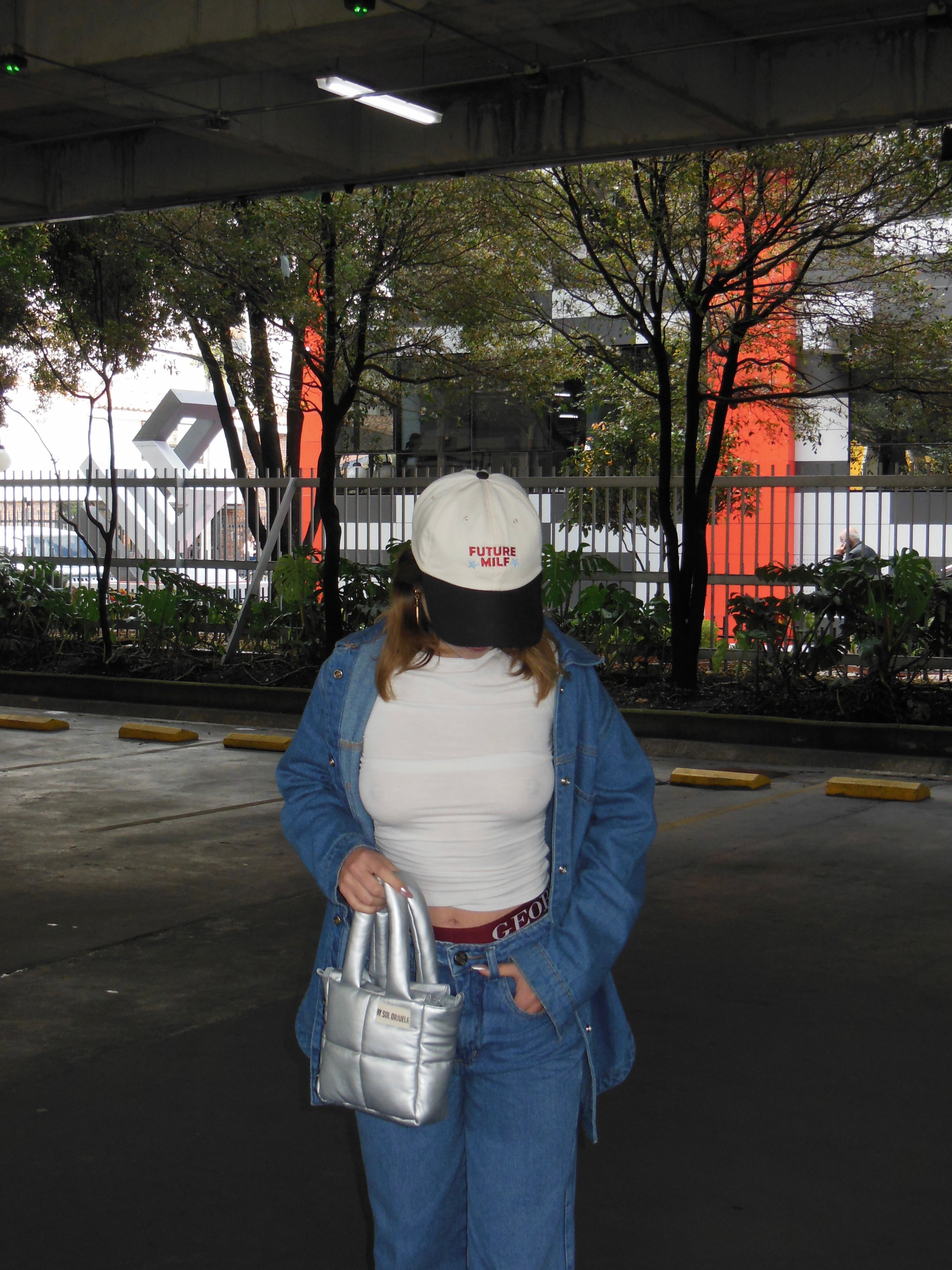 Mini Bag Cuerina Plateado