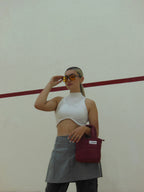 Mini Bag Cuerina Rojo