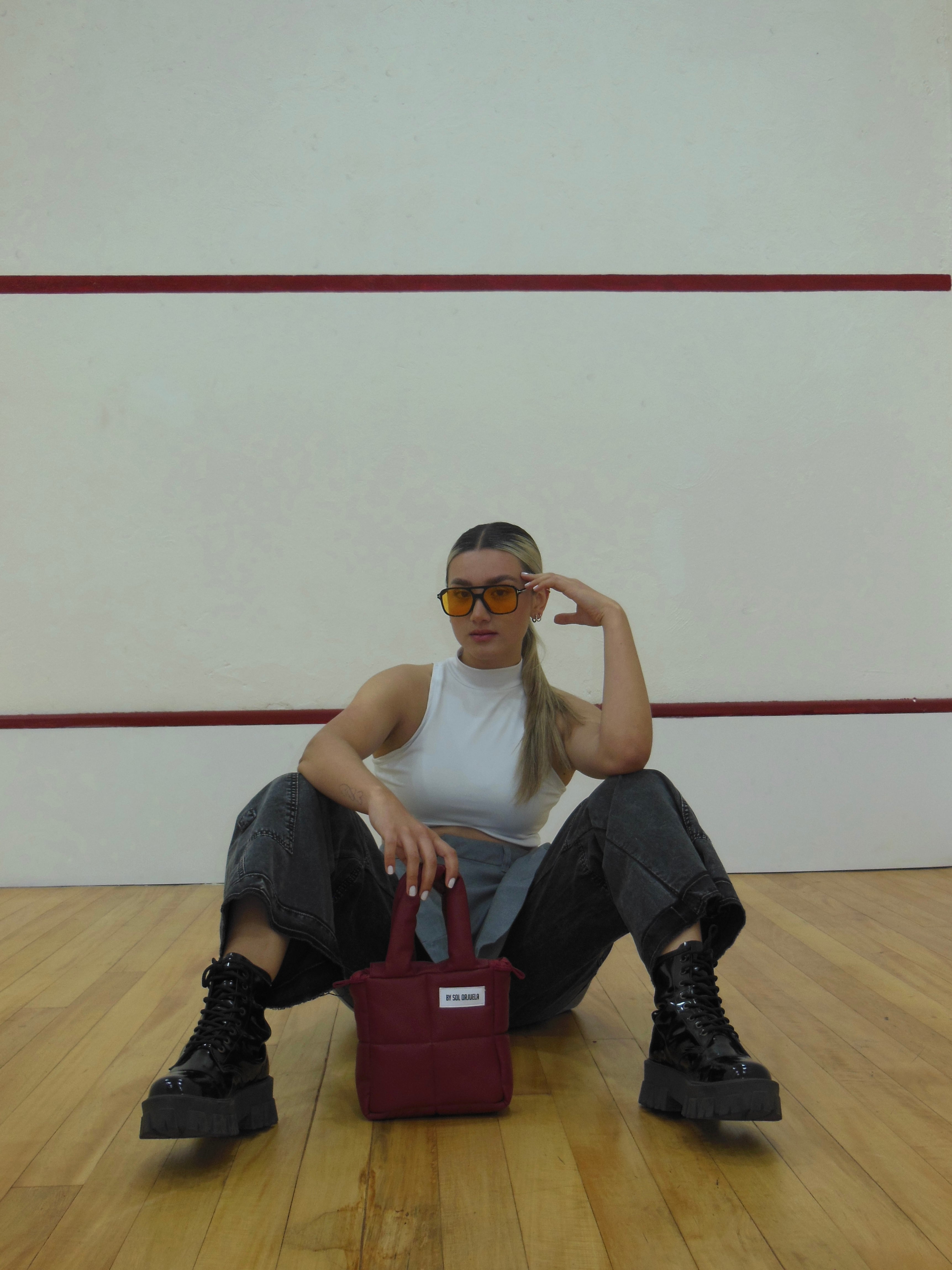 Mini Bag Cuerina Rojo