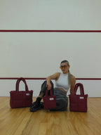 Midi Bag Cuerina Roja