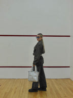 Midi Bag Cuerina Plateado