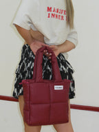 Midi Bag Cuerina Roja