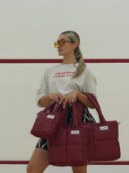 Midi Bag Cuerina Roja