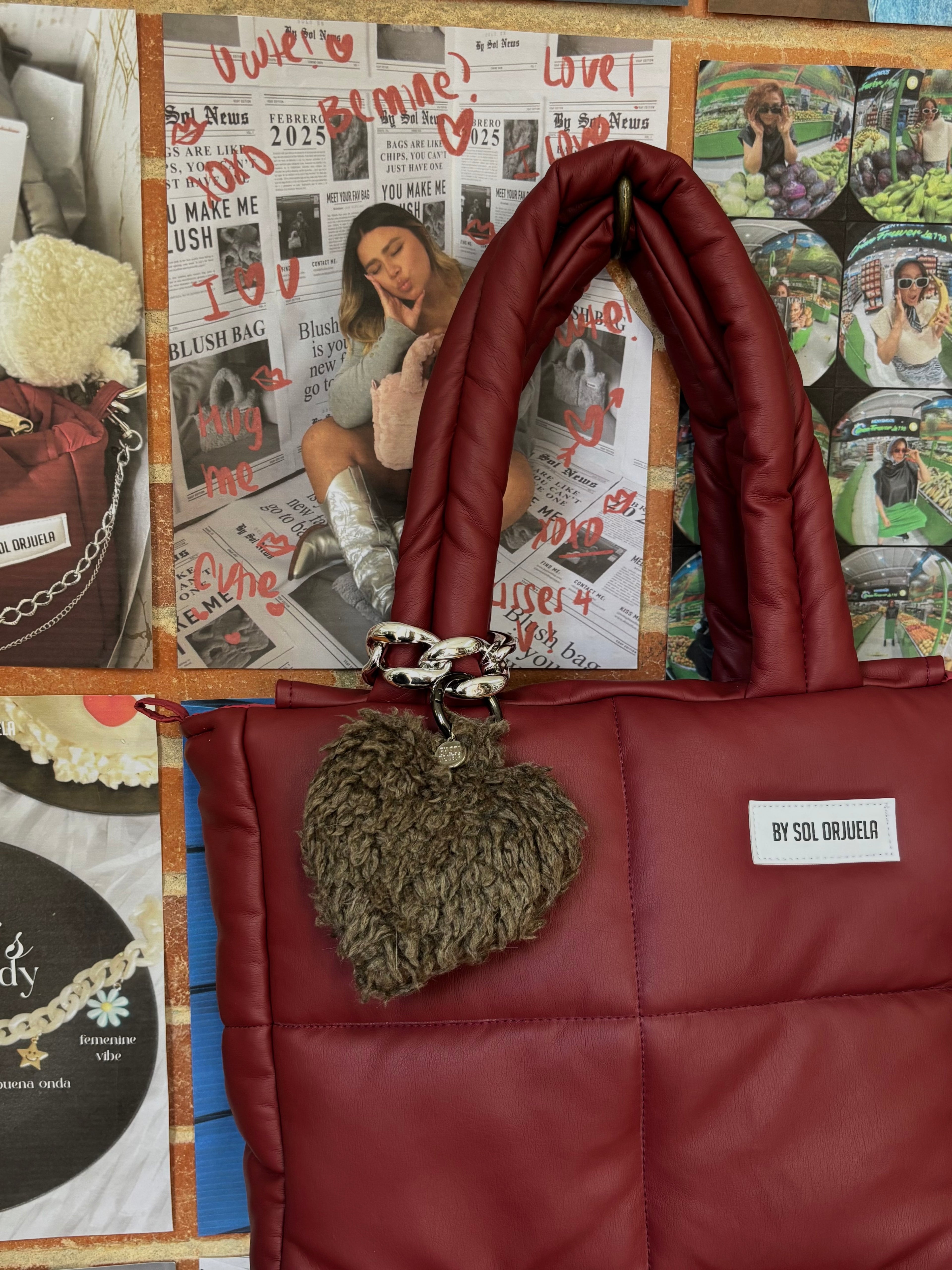 Corazón Peluche Mocha