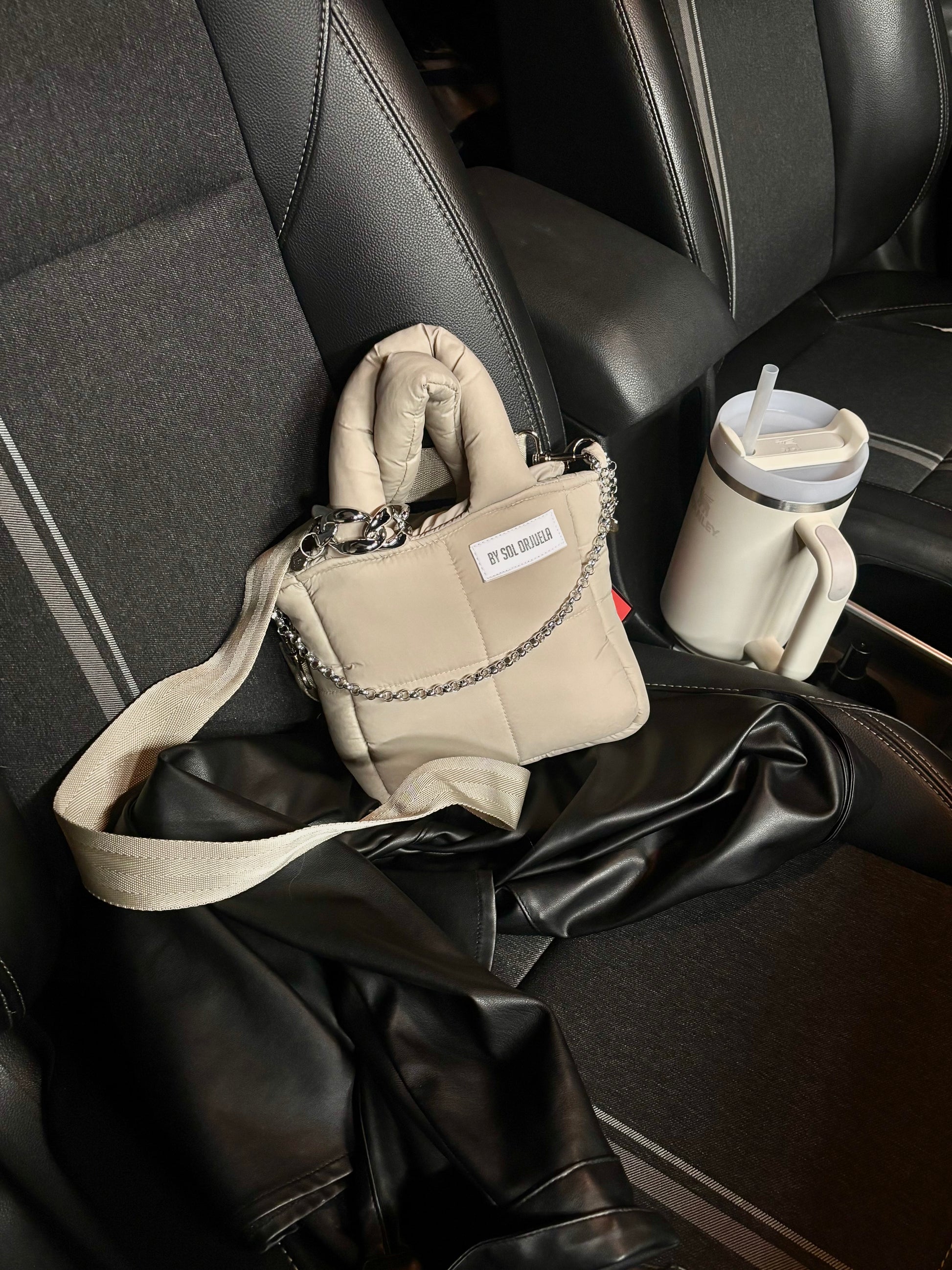 Mini Bag Nylon Beige