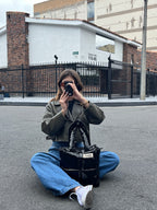 Midi Bag Charol Negro