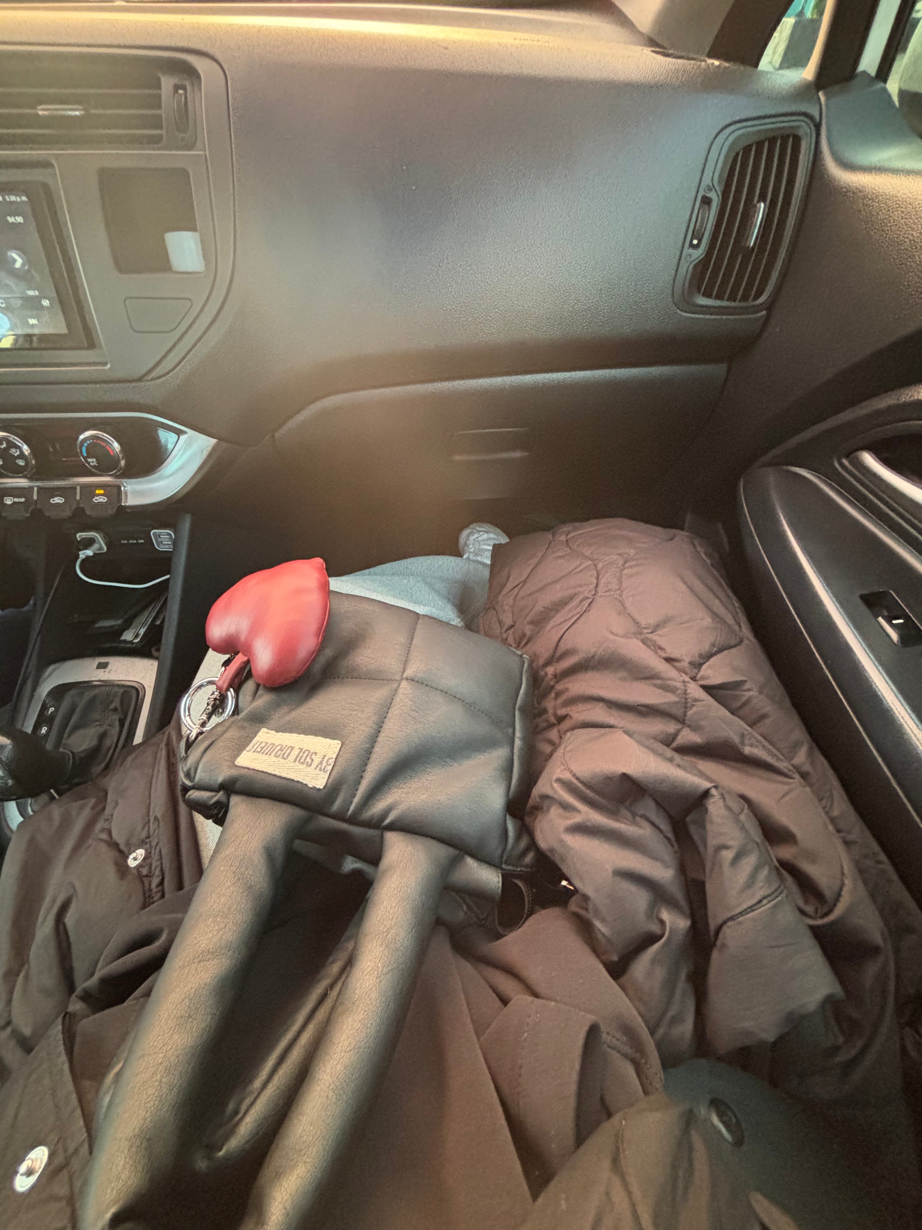 Mini bag cuerina negro